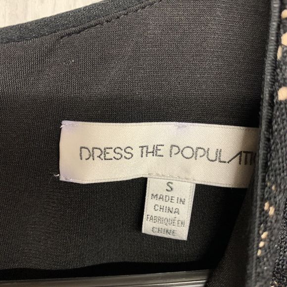 Womens Size S Dress The Population Tori Lace Overlay Dress EUC - Picture 3 of 7